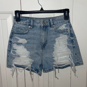 American Eagle ripped jean shorts
